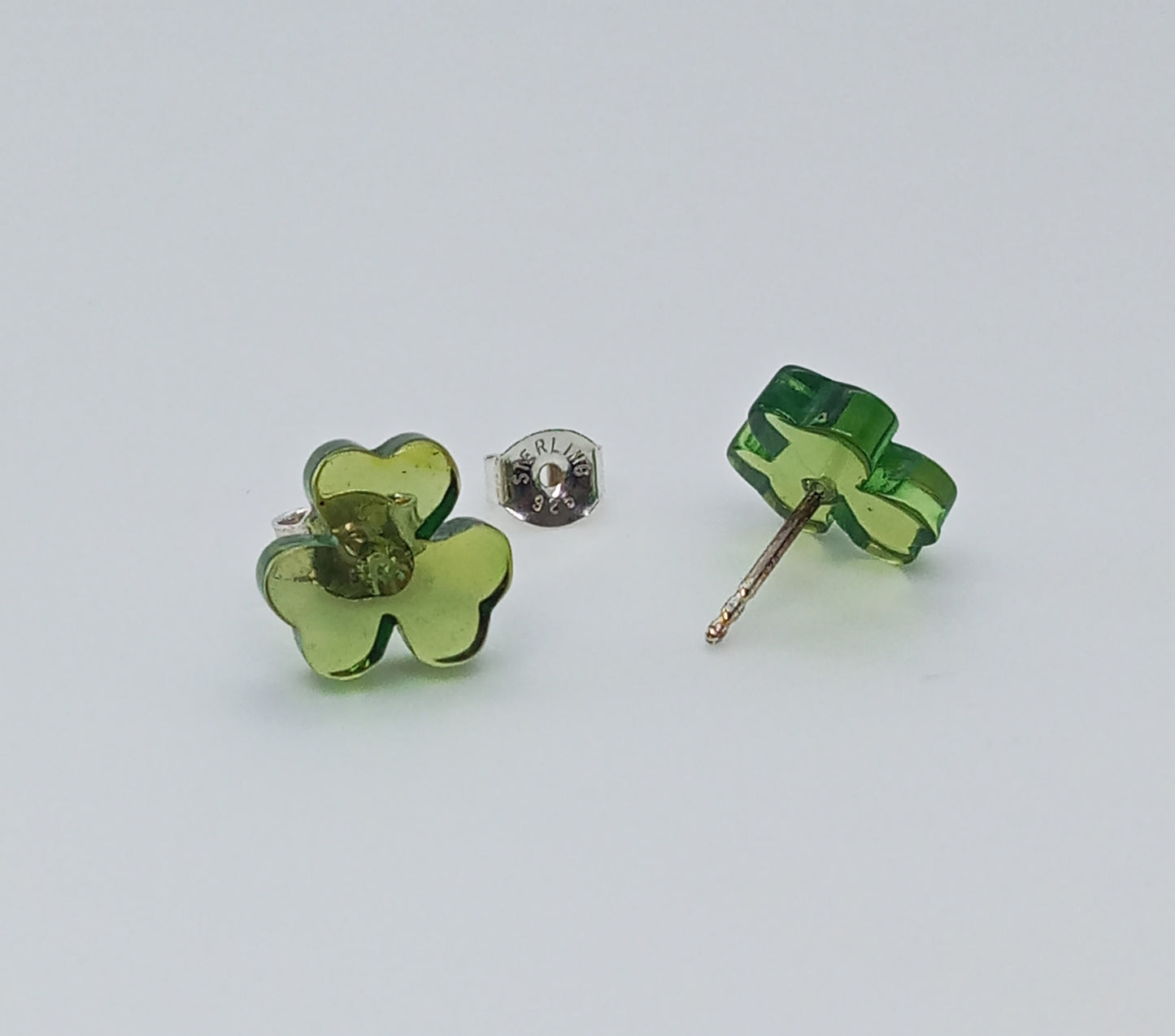 ARETES TREBOL VERDE
