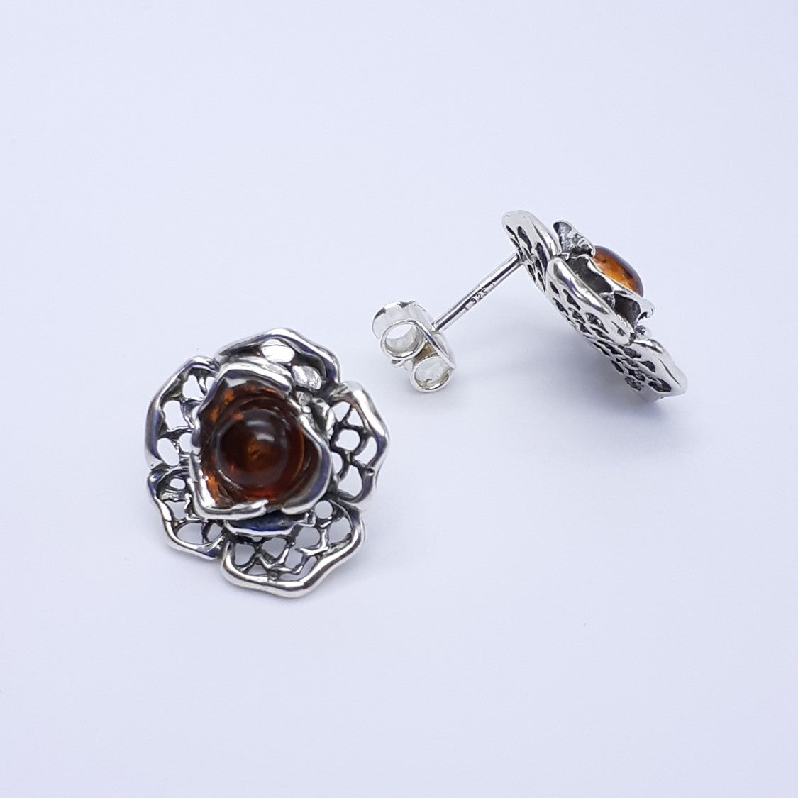 ARETES ROSA FILIGRANA