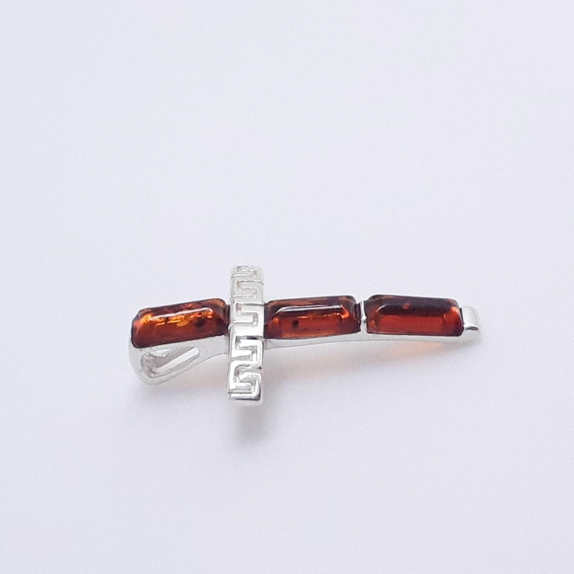 DIJE CRUZ Y PLATA